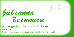 julianna weinwurm business card